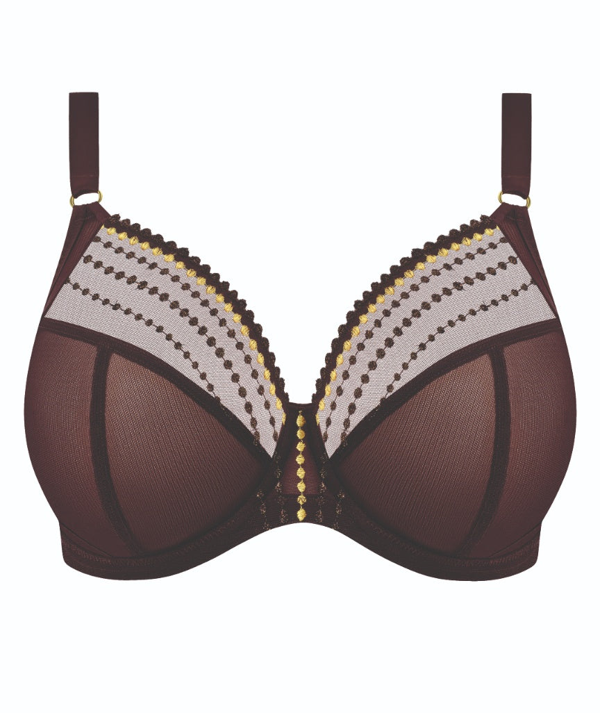 Elomi Matilda Underwired Plunge Bra - Gold Rush