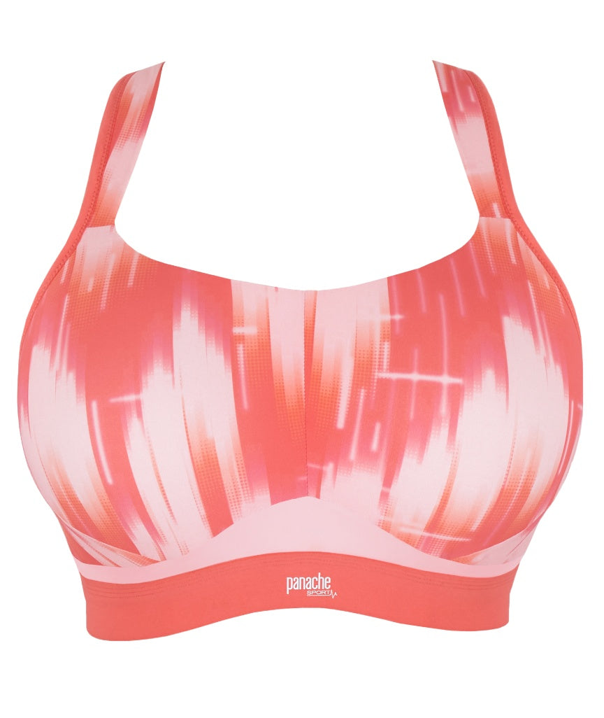 Panache Sport Boundless Wire-free Sports Bra - Pink Abstract