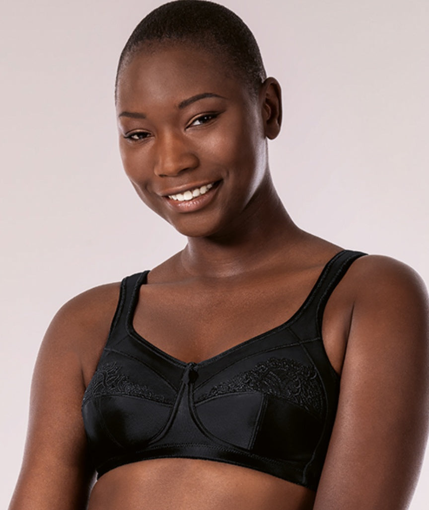 Amoena Isadora Wire-Free Bra - Black
