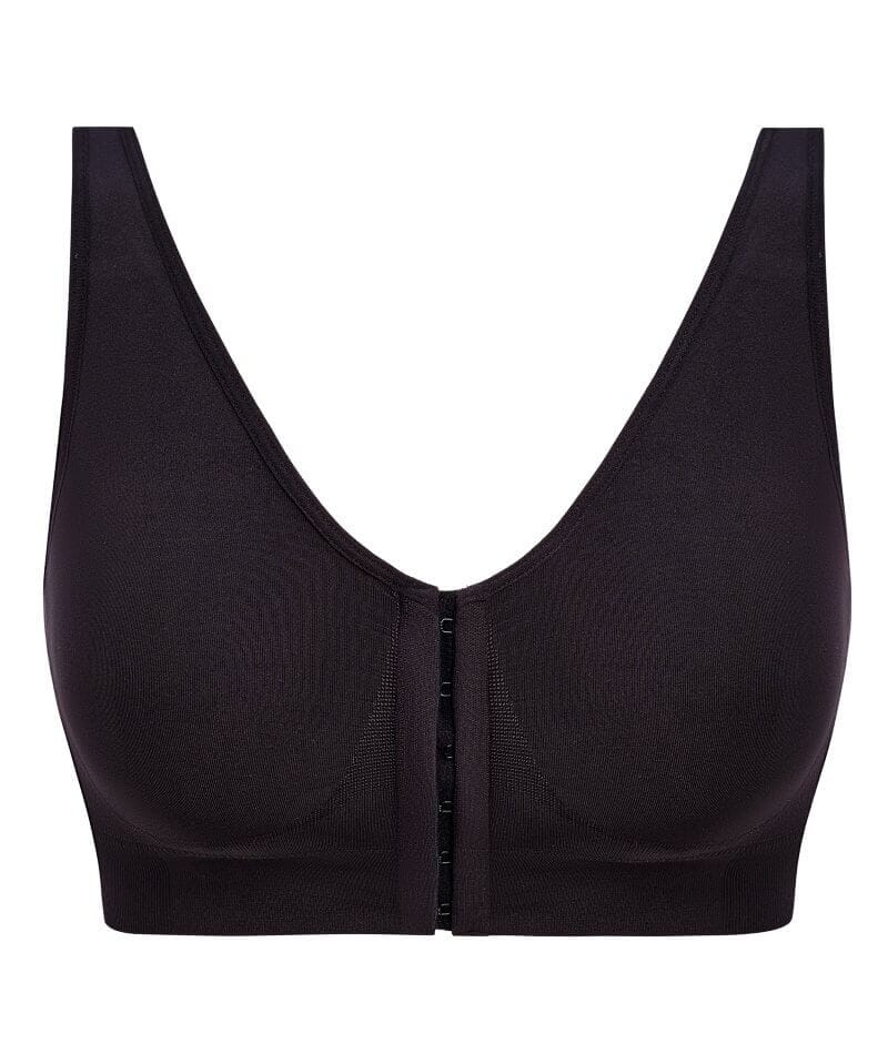 Wacoal B-Smooth Front-Closure Wire-free Bralette - Black Bras 