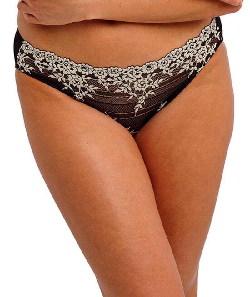 Wacoal Embrace Lace Bikini Brief - Black Knickers 