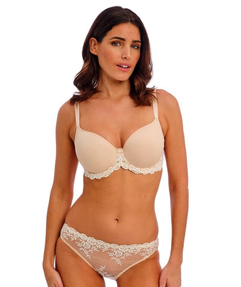 Wacoal Embrace Lace Bikini Brief - Naturally Nude / Ivory Knickers 