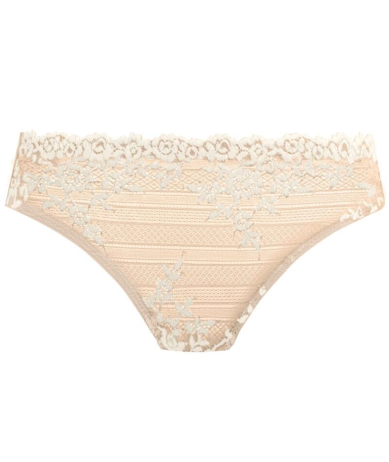 Wacoal Embrace Lace Bikini Brief - Naturally Nude / Ivory Knickers 