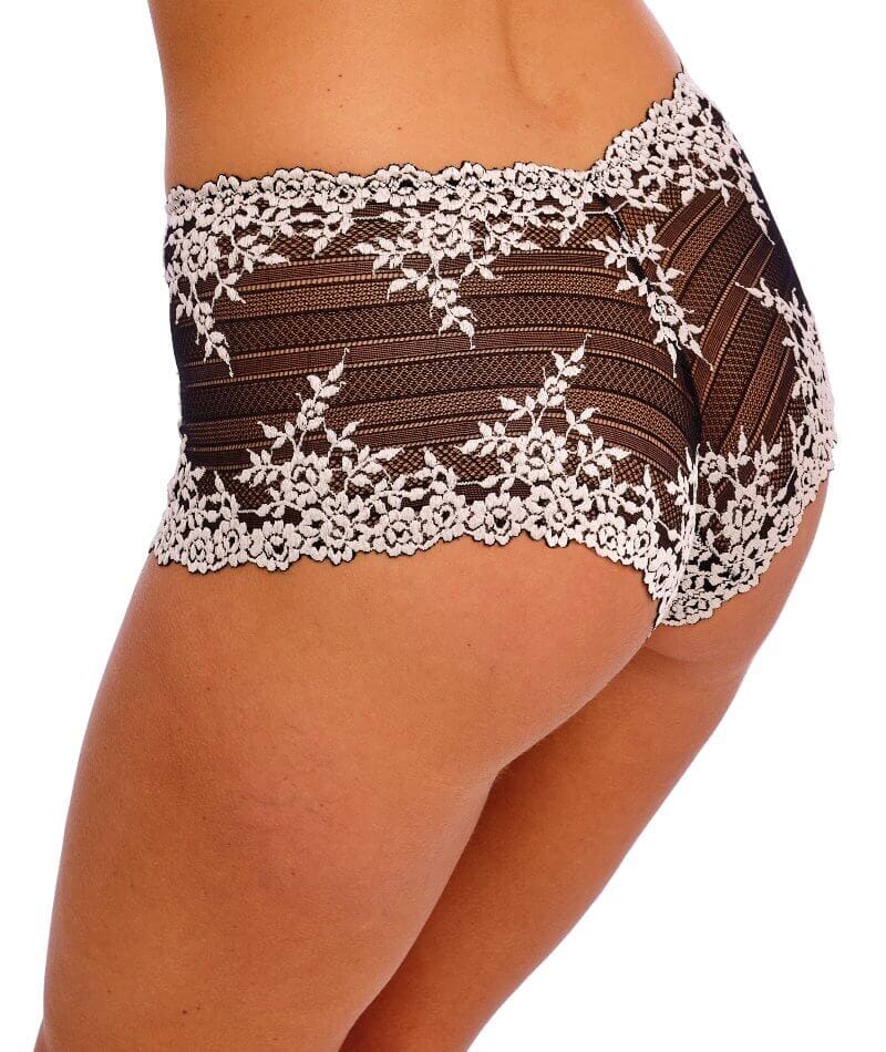 Wacoal Embrace Lace Boy Short - Black Knickers 