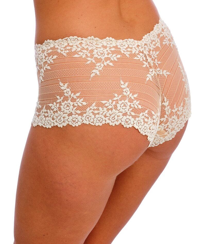 Wacoal Embrace Lace Boy Short - Naturally Nude / Ivory Knickers 