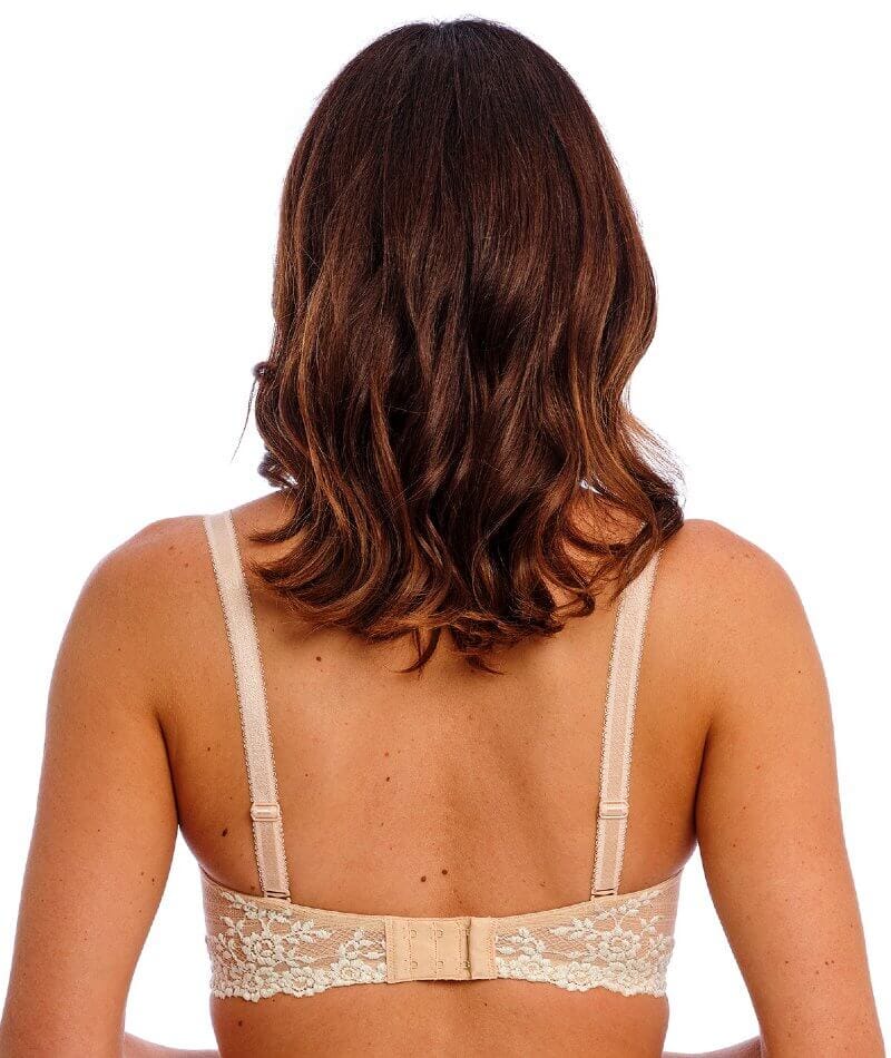 Wacoal Embrace Lace Plunge Underwire Bra - Naturally Nude / Ivory Bras 