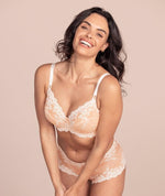 Wacoal Embrace Lace Boy Short - Naturally Nude / Ivory Knickers 