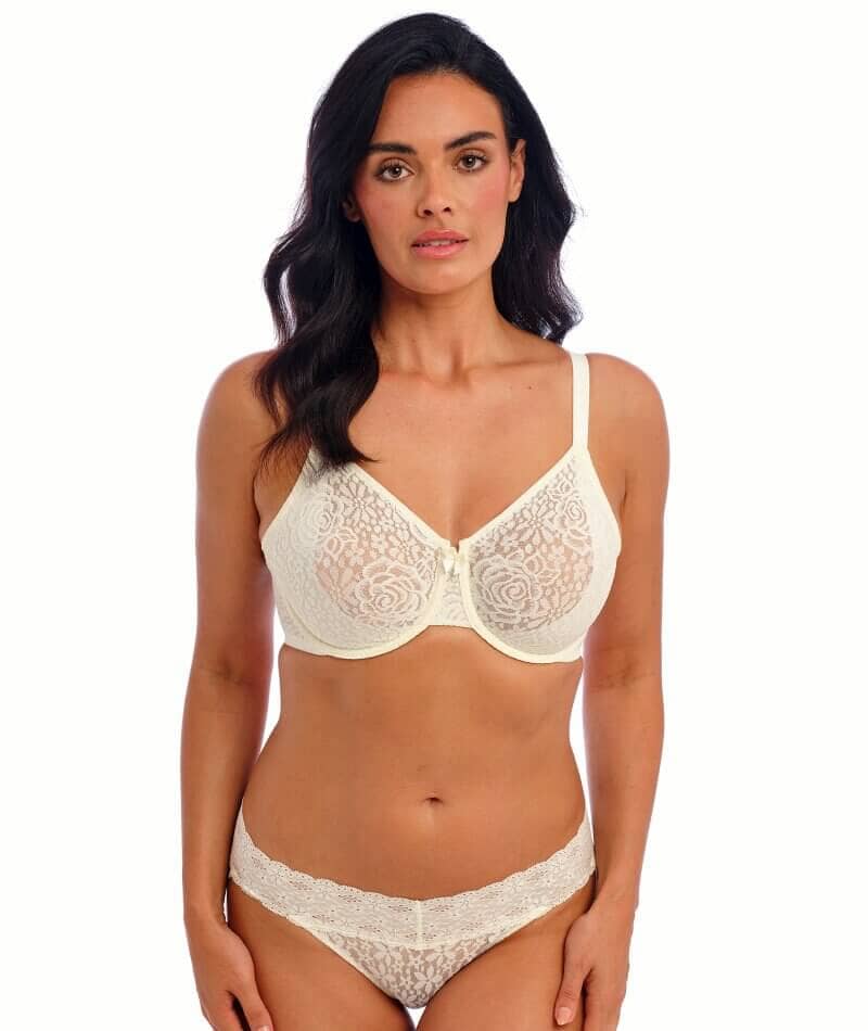 Wacoal Halo Lace Bikini Brief - Ivory Knickers 