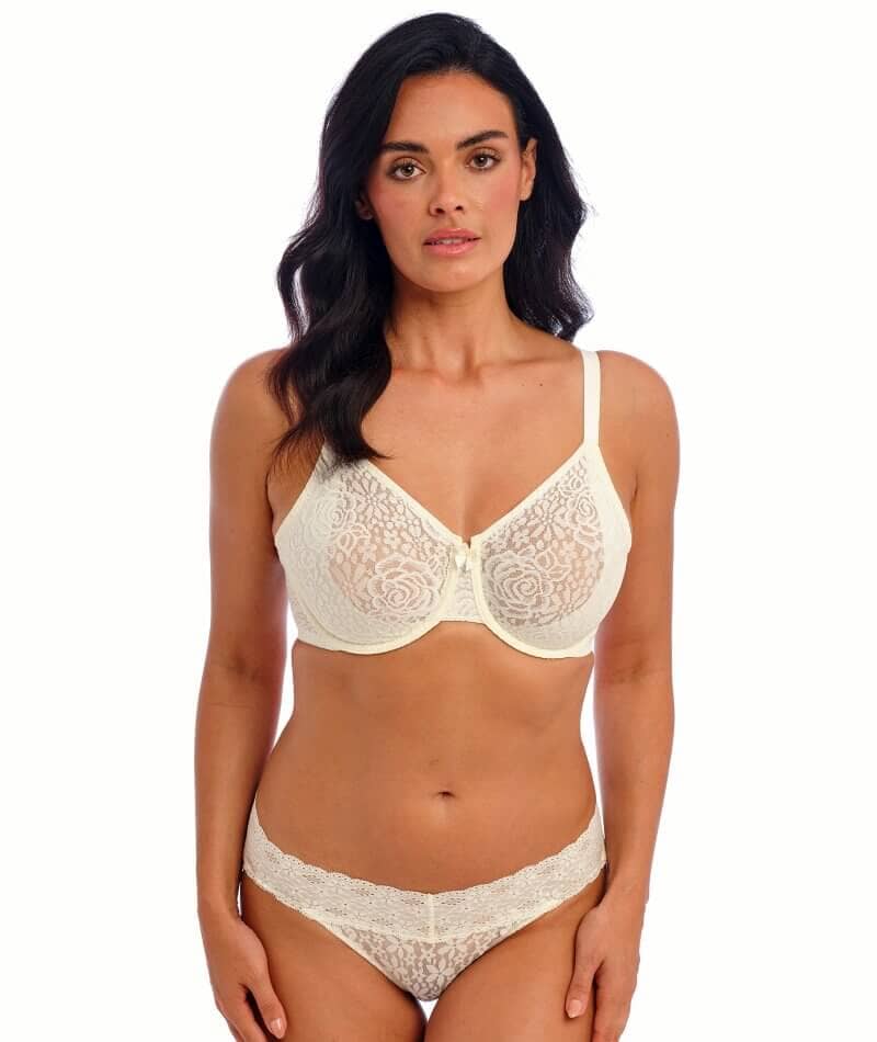 Wacoal Halo Lace Moulded Underwire Bra - Ivory Bras 