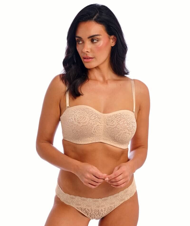 Wacoal Halo Lace Strapless Bra 2 Pack - Nude/Black Bras 