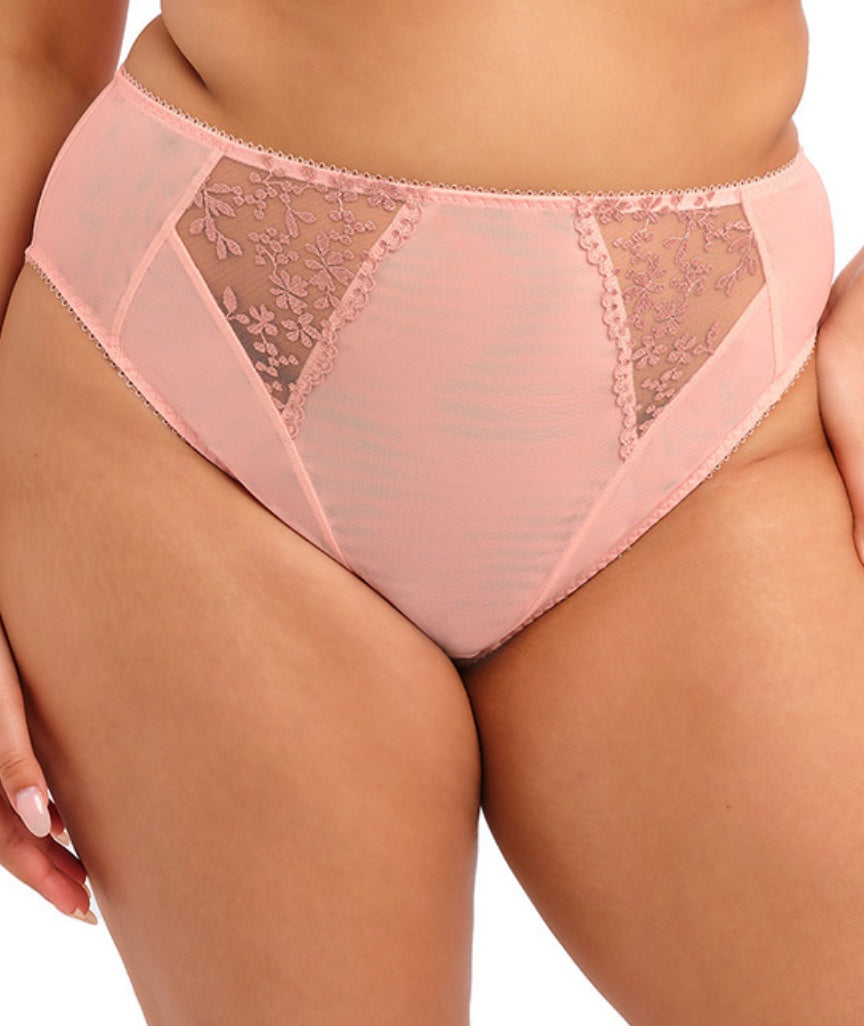 Elomi Zarla High Leg Brief - Rose Bud