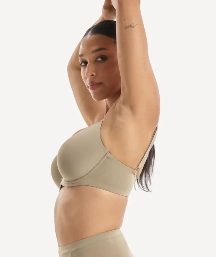 Nala Padded Flexiwire Bra - Porcini Mushroom