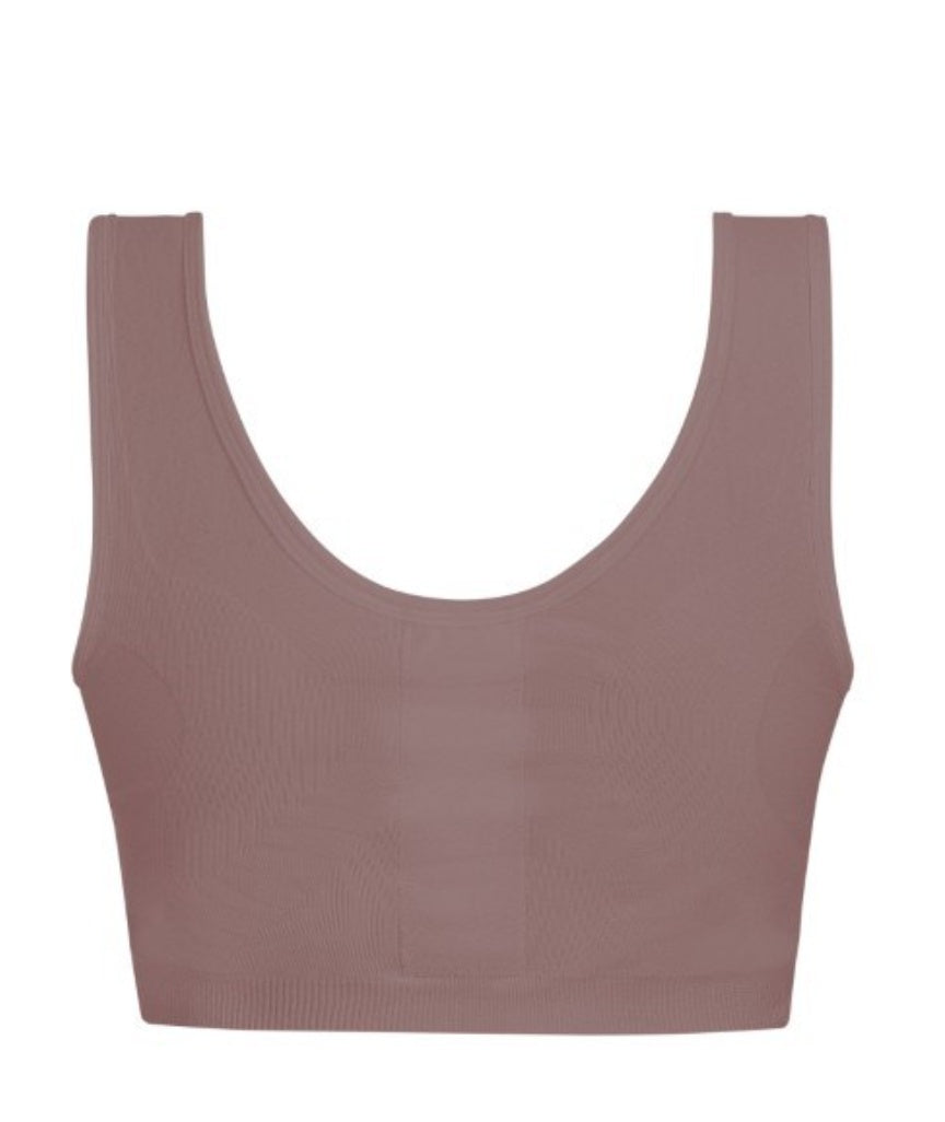 Amoena Leyla Post Surgery Bra - Dark Mauve