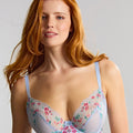 Panache Ana Underwired Plunge Bra - Cornflower