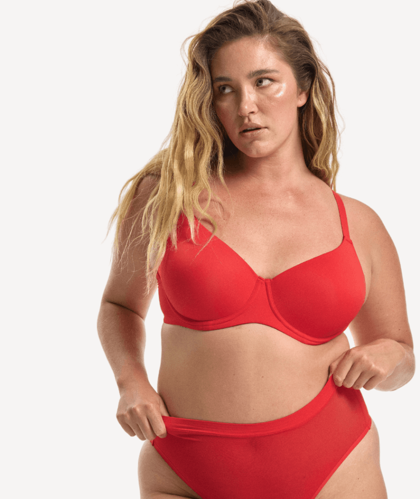 Nala Padded Flexiwire Bra - Cherry Jam