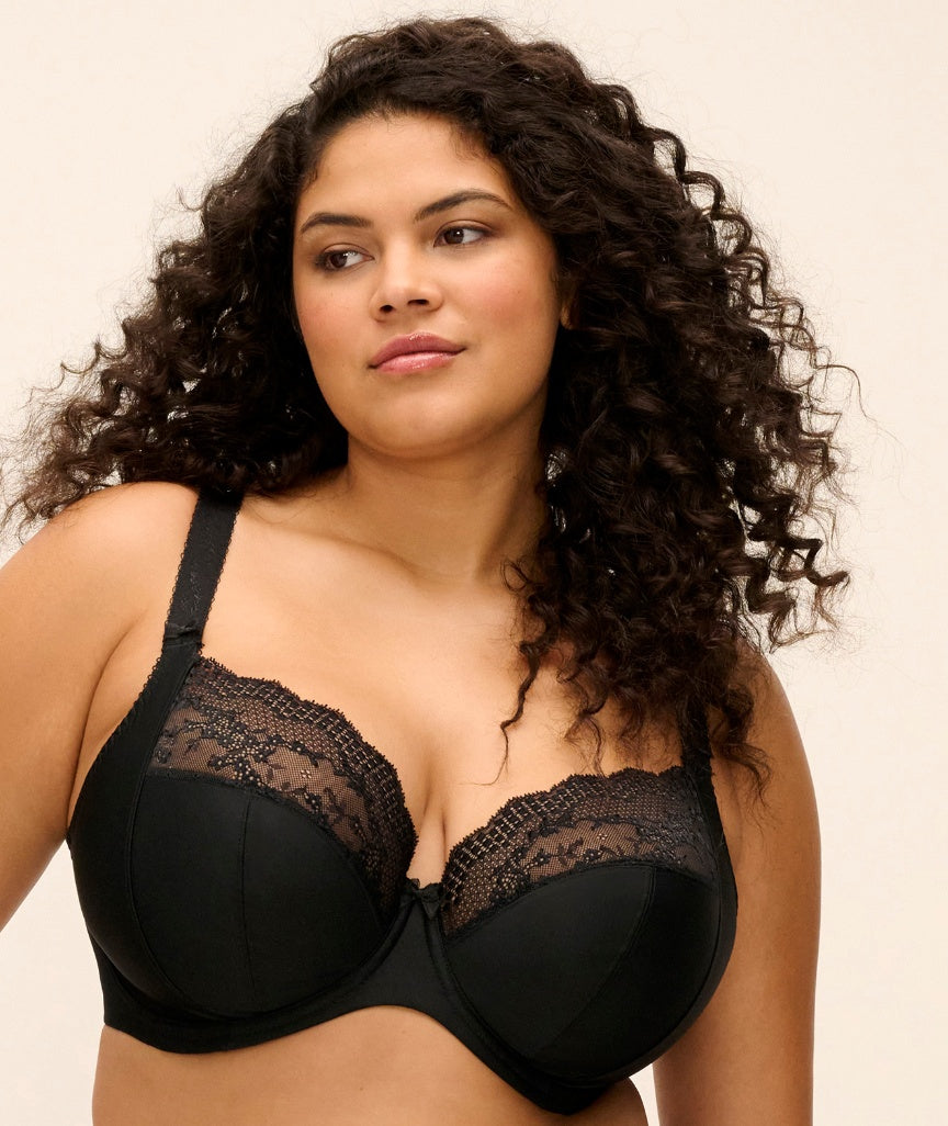 Elomi Lucie Underwire Stretch Plunge Bra - Jet