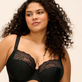 Elomi Lucie Underwire Stretch Plunge Bra - Jet