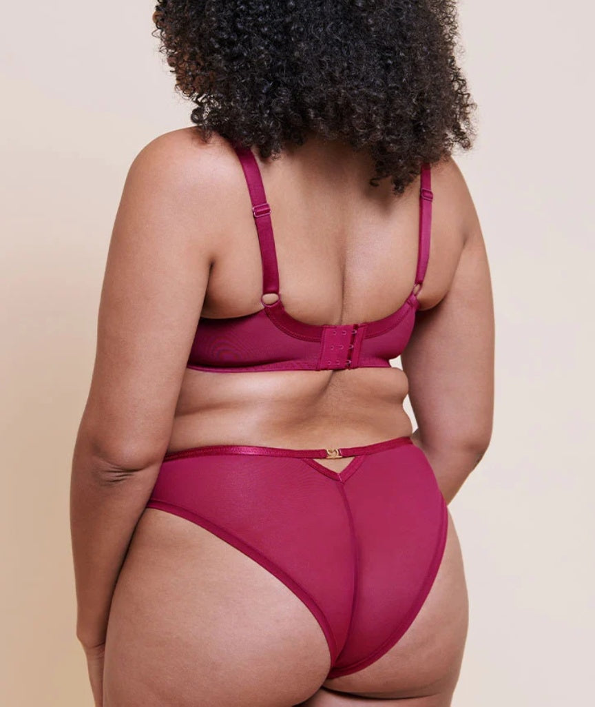 Curvy Kate Heartstopper Brazilian Brief - Sangria
