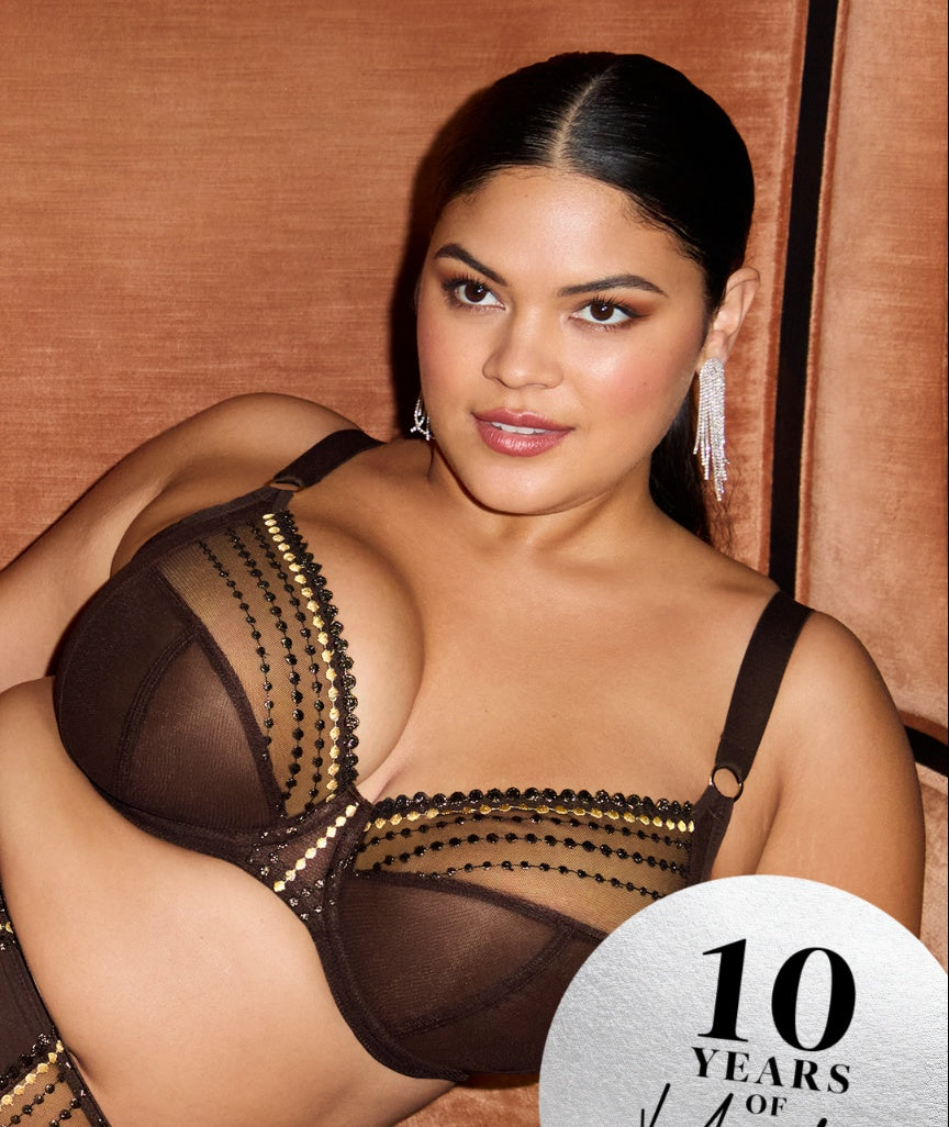 Elomi Matilda Underwired Plunge Bra - Gold Rush