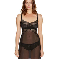 Freya Fancies D-G Cup Sheer Chemise Dress - Black