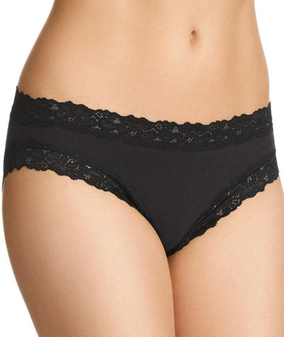 Jockey Parisienne Cotton Bikini - Black Knickers