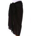 Capriosca Beach Cover Up Sarong - Black Swim