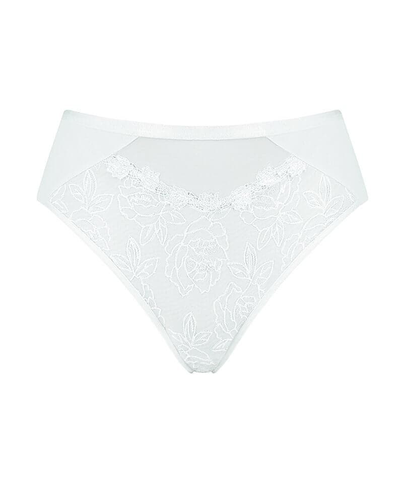 Florale Wild Rose Maxi Brief - White Knickers 