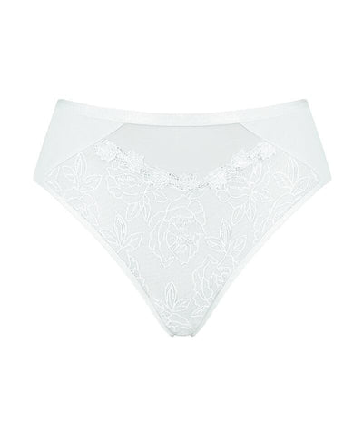 Florale Wild Rose Maxi Brief - White Knickers