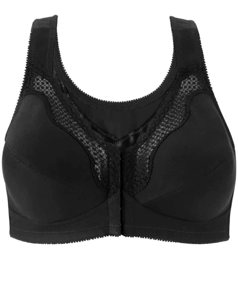 Exquisite Form Fully Front Close WireFree Cotton Posture Bra With Lac