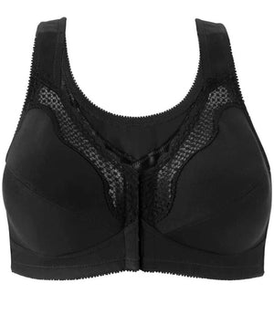 thumbnailExquisite Form Fully Front Close Cotton Posture Bra With Lace Bras 