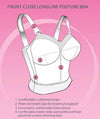 Exquisite Form Fully Front Close Longline Posture Bra - White