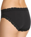 Jockey Parisienne Cotton Bikini - Black Knickers