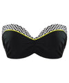 Curvy Kate Hypnotic Bandeau Bikini Top - Monochrome/Olive Swim