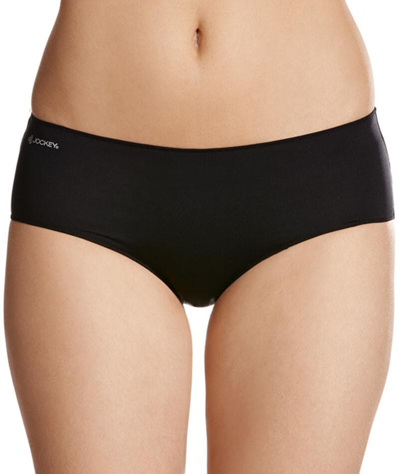 Jockey No Panty Line Promise Next Generation Microfibre Boyleg - Black -  Curvy