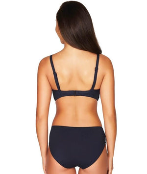 thumbnailSea Level Essentials Cross Front Moulded Underwire D-DD Cup Bikini Top - Night Sky Navy Swim 