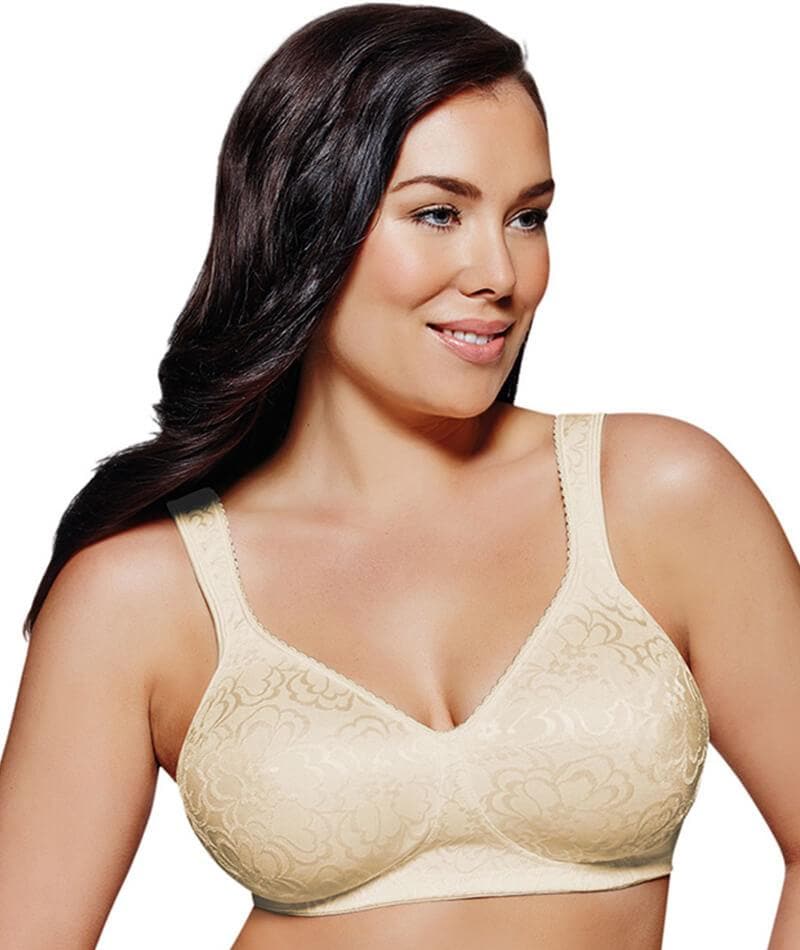 Playtex 18 Hour Ultimate Lift & Support Wirefree Bra P4745 in Nude - Curvy