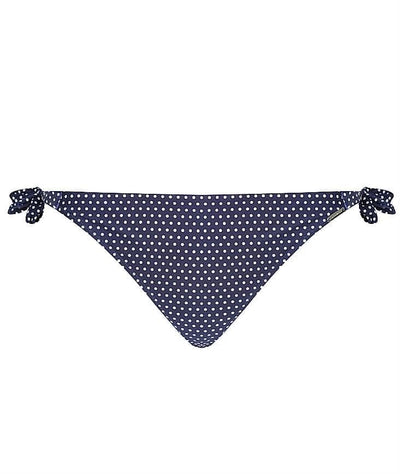 Capriosca Tie Side Pant - Navy and White Dots Swim