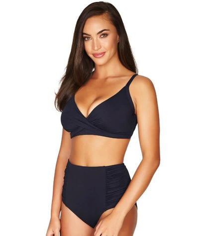 Sea Level Essentials Twist Front DD-E Cup Bikini Top - Night Sky Navy Swim