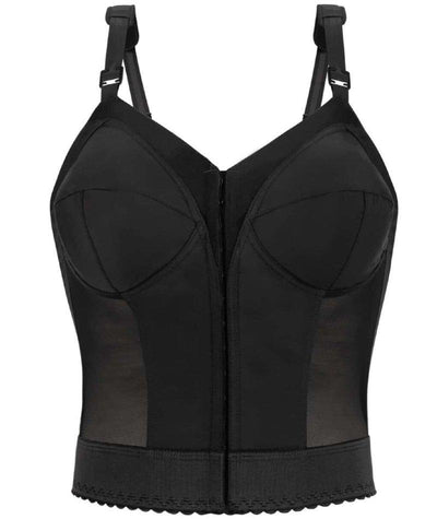 Exquisite Form Fully Front Close Longline Posture Bra - Black