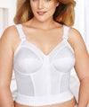 Exquisite Form Fully Front Close Longline Posture Bra - White