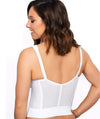 Exquisite Form Fully Front Close Longline Posture Bra - White