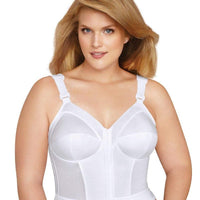 Exquisite Form Fully Front Close Longline Posture Wire-Free Bra - White