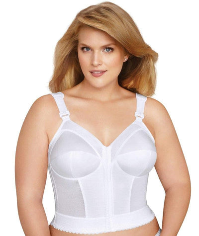 Exquisite Form Fully Front Close Longline Posture Bra - White