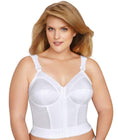 Exquisite Form Fully Front Close Longline Posture Wire-Free Bra - White Swatch Image