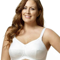 Elila Cotton Cup Wire-Free Nursing Bra - White