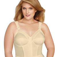 Exquisite Form Fully Front Close Longline Posture Wire-Free Bra - Beige