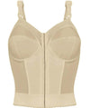 Exquisite Form Fully Front Close Longline Posture Bra - Beige