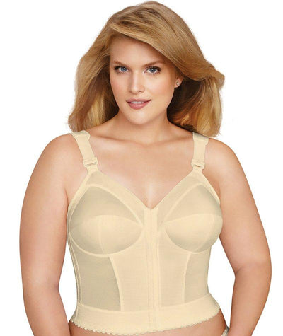 Exquisite Form Fully Front Close Longline Posture Bra - Beige