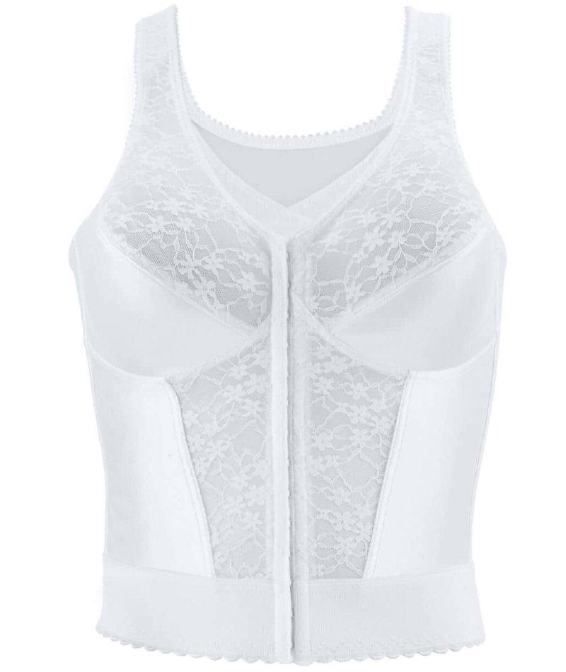 Exquisite Form Fully Front Close Longline Posture - White Bras 