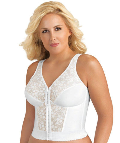 Exquisite Form Fully Front Close Longline Posture - White Bras 12C White
